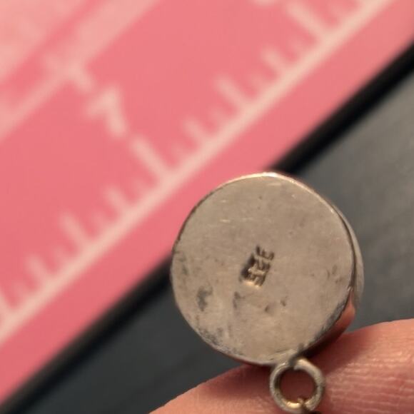 Vintage to Antique Sterling Silver Pearl Rock Quartz Abalone Shell Bead Necklace - Picture 8 of 10